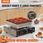 VEVOR 9PCS 76mm hollantilainen pannukakkukone kaupallinen Dorayaki Baker 850W tarttumaton