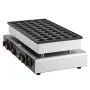 VEVOR Mini Dutch Pancake Maker, 50PCS 43mm Diameter Dorayaki Baker Machine, 1700W Commercial Electric Poffertjes Grill, Non-stick Stainless Steel, Dual Temp & Time Control, for Home Kitchen Restaurant