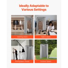 Fitting Room Portable Dressing Room 39 in Privacy Space (Semicircular)