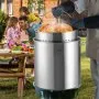 VEVOR Stainless Steel Stockpot, 100 Quart Large Cooking Pots, Cookware Sauce Pot with Basket, Lid, and Handle, Heavy Duty Commercial Grade Stock Pot, Sanding Treatment, for Large Groups Events Silver