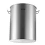 VEVOR Stainless Steel Stockpot, 36 Quart Cooking Pots, Cookware Sauce Pot with Basket, Lid, and Handle, Heavy Duty Commercial Grade Stock Pot, Sanding Treatment, for Steaming Boiling or Frying Silver