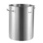 VEVOR Stainless Steel Stockpot, 36 Quart Cooking Pots, Cookware Sauce Pot with Basket, Lid, and Handle, Heavy Duty Commercial Grade Stock Pot, Sanding Treatment, for Steaming Boiling or Frying Silver