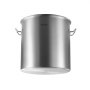 VEVOR Stainless Steel Stockpot, 53 Quart Large Cooking Pots, Cookware Sauce Pot with Lid, and Handle, Heavy Duty Commercial Grade Stock Pot, Sanding Treatment, for Large Groups Events Silver