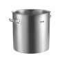 VEVOR Stainless Steel Stockpot, 53 Quart Large Cooking Pots, Cookware Sauce Pot with Lid, and Handle, Heavy Duty Commercial Grade Stock Pot, Sanding Treatment, for Large Groups Events Silver