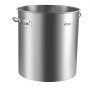 VEVOR Stainless Steel Stockpot, 54L Large Cooking Pots, Cookware Sauce Pot with Basket, Lid, and Handle, Heavy Duty Commercial Grade Stock Pot, Sanding Treatment, for Large Groups Events Silver