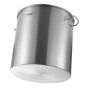 VEVOR Stainless Steel Stockpot, 84 Quart Large Cooking Pots, Cookware Sauce Pot with Basket, Lid, and Handle, Heavy Duty Commercial Grade Stock Pot, Sanding Treatment, for Large Groups Events Silver