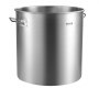 VEVOR Stainless Steel Stockpot, 84 Quart Large Cooking Pots, Cookware Sauce Pot with Basket, Lid, and Handle, Heavy Duty Commercial Grade Stock Pot, Sanding Treatment, for Large Groups Events Silver