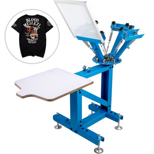 Vevor Screen Printer Screen Printing Machine 4 Color 1 Station For T-shirts