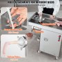 VEVOR Commercial Electric Meat Grinder 36.7 Lbs/Min Industrial Cabinet Grinder