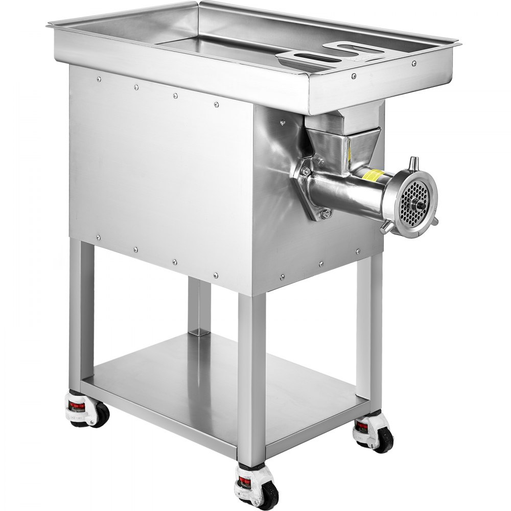VEVOR Meat Grinder, 22 Lbs/Min Capacity Electric Meat Grinders w/ Blade, Grinding Plate, Sausage Maker, Stainless Steel Commercial Meat Mincer for Kitchen Restaurant Butcher Store