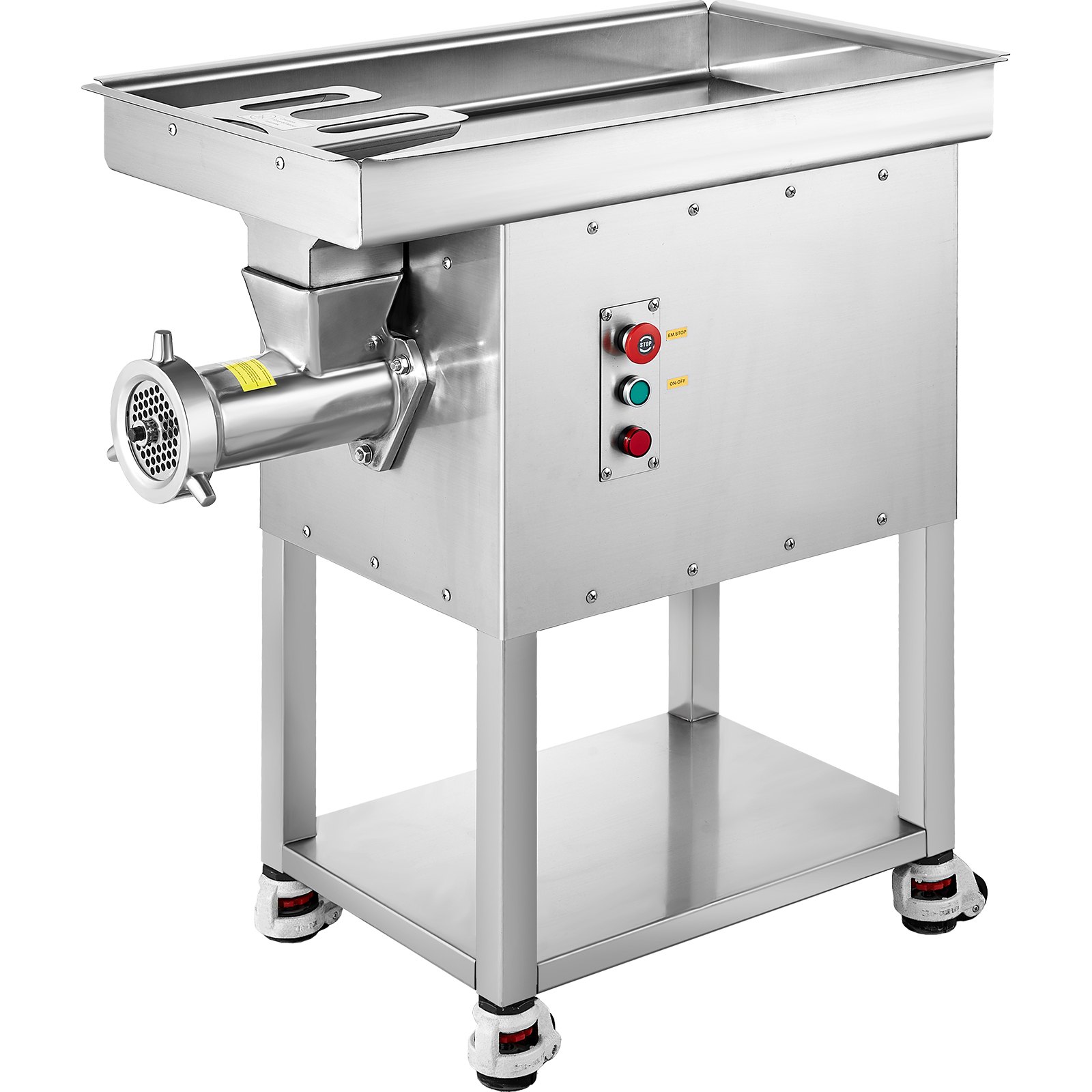 VEVOR Meat Grinder, 22 Lbs/Min Capacity Electric Meat Grinders w/ Blade, Grinding Plate, Sausage Maker, Stainless Steel Commercial Meat Mincer for Kitchen Restaurant Butcher Store