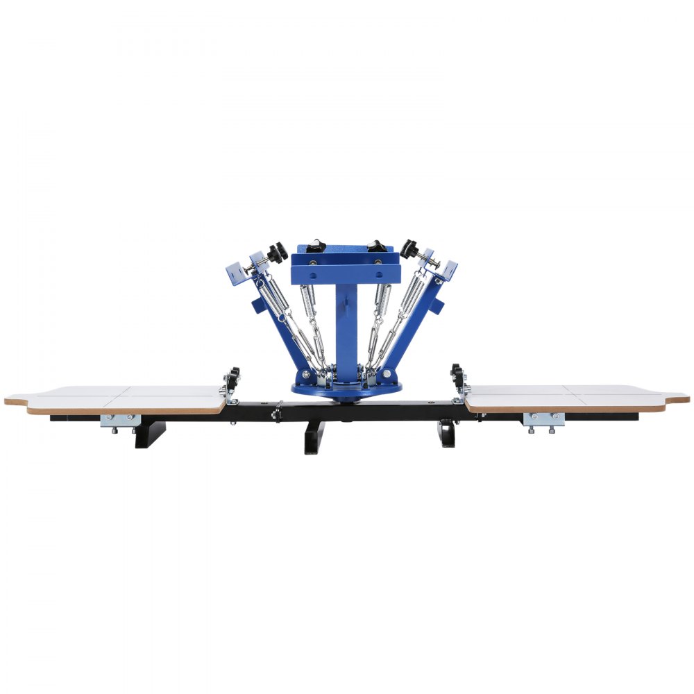 VEVOR Screen Printing Machine, 4 Color 2 Station, 360° Rotable Silk Screen Printing Press, 21.2 x 17.7in / 54 x 45cm Screen Printing Press, Dual-layer Positioning Pallet for DIY T-shirt Printing