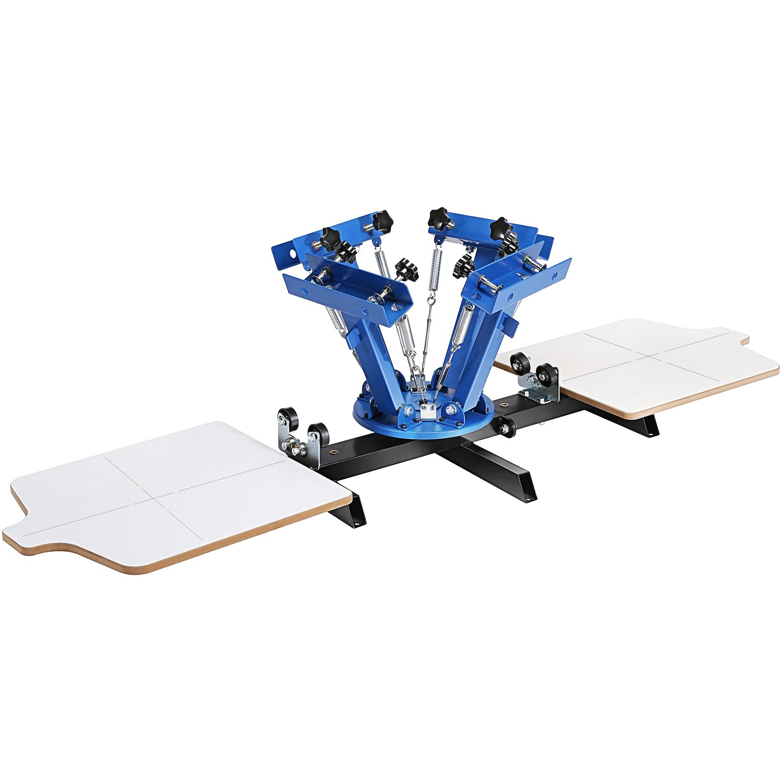 VEVOR Screen Printing Machine, 4 Color 2 Station, 360° Rotable Silk Screen Printing Press, 21.2 x 17.7in / 54 x 45cm Screen Printing Press, Dual-layer Positioning Pallet for DIY T-shirt Printing