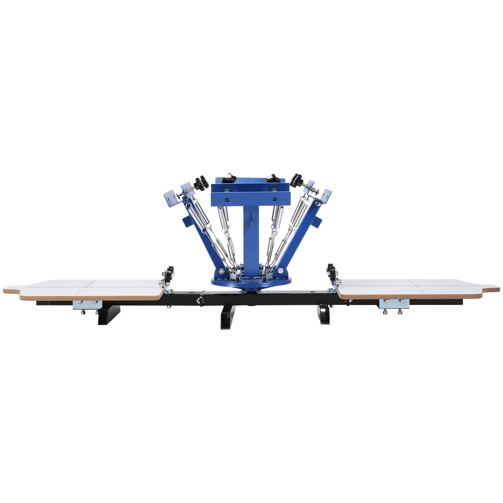 VEVOR Screen Printing Machine, 4 Color 2 Station, 360° Rotable Silk Screen Printing Press, 21.2 x 17.7in / 54 x 45cm Screen Printing Press, Dual-layer Positioning Pallet for DIY T-shirt Printing