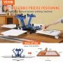 VEVOR 4 Color 4 Station Silk Screening Screenprint Press Screen Printing Machine