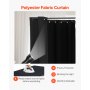 VEVOR Fitting Room, Portable Changing Room with Thick Polyester Curtains, Double Dressing Rooms with Partition Curtains, for Boutique, Mall, Studio, Tailor's Store & Office 79 x 39 x 79 in (Black)