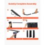 VEVOR Fitting Room, Portable Changing Room with Thick Polyester Curtains, Double Dressing Rooms with Partition Curtains, for Boutique, Mall, Studio, Tailor's Store & Office 79 x 39 x 79 in (Black)
