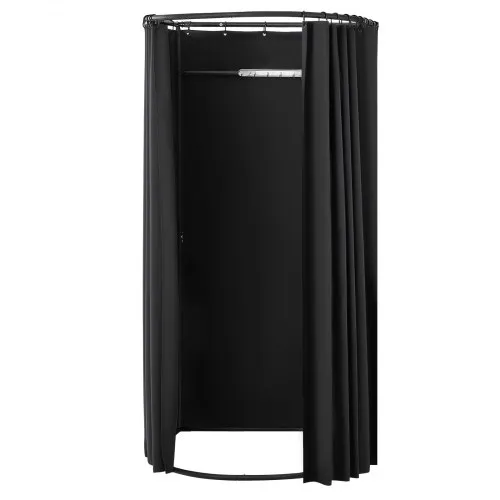 VEVOR Portable Dressing Room Frame 39 37 79 in., Black VEVOR Portable Dressing Room Frame 39 37 79 in., Black