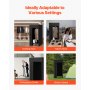 VEVOR Fitting Room, Portable Dressing Room with Thick Polyester Curtains, Privacy Space with Shading Curtain and a Hook, for Boutique, Mall, Tailor's Store & Outdoor Activity 39 x 39 x 78 in (Black)