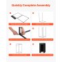 VEVOR Fitting Room, Portable Dressing Room with Thick Polyester Curtains, Privacy Space with Shading Curtain and a Hook, for Boutique, Mall, Tailor's Store & Outdoor Activity 39 x 39 x 78 in (Black)
