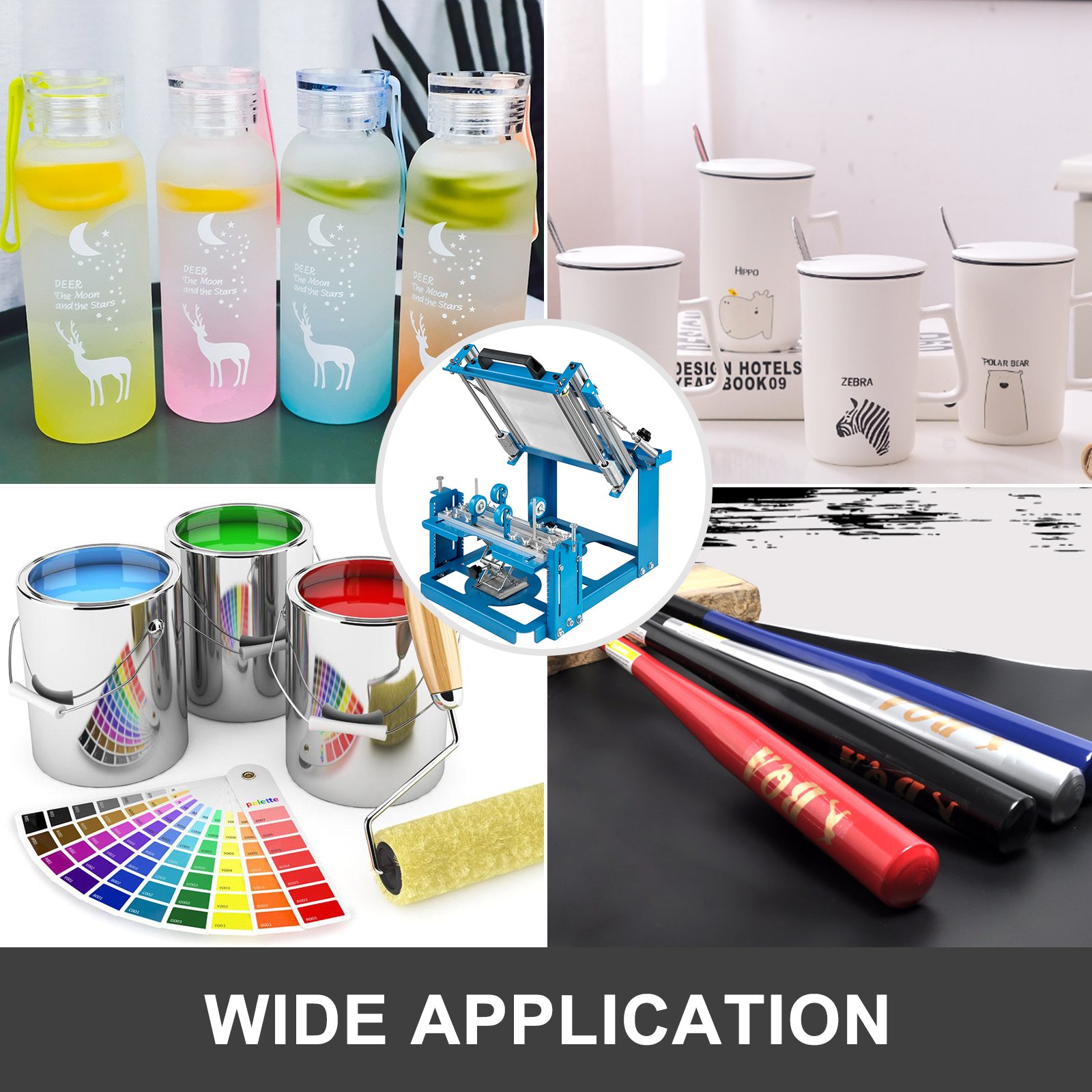 Screen Printing Machine Manual Cylinder Screen Printing Machine 200*100mm