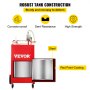 VEVOR Fuel Caddy, 35 Gallon, Gas Storage Tank on 4 Wheels, with Manuel Transfer Pump, Gasoline Diesel Fuel Container for Cars, Lawn Mowers, ATVs, Boats, More, Red