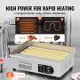 VEVOR Comercial Elétrica Chapa 3200W Bancada Semi-Plana Top Grill 122℉-572℉