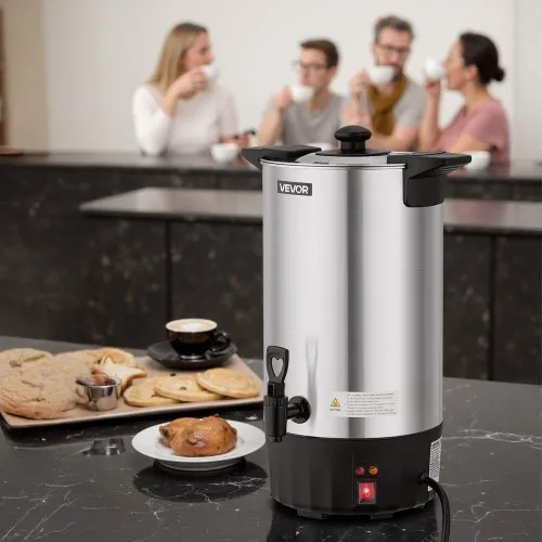 VEVOR 60 Cup Coffee Pot  9 L Commercial Coffee Urn, 950 W