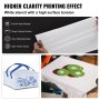 higher clarity printing with VEVOR screen printing kit, white stencil, printed designs, and storage bag.