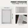 VEVOR Screen Printing Kit, 6 Pieces Aluminum Silk Screen Printing Frames, 25.4 x 35.6 cm Silk Screen Printing Frame with 110 Count Mesh, High Tension Nylon Mesh and Sealing Tape for T-shirts DIY