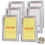 VEVOR Screen Printing Kit, 6 Pieces Aluminum Silk Screen Printing Frames, 25.4 x 35.6 cm Silk Screen Printing Frame with 156 Count Mesh, High Tension Nylon Mesh and Sealing Tape for T-shirts DIY