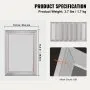 VEVOR Screen Printing Kit, 6 Pieces Aluminum Silk Screen Printing Frames, 25.4 x 35.6 cm Silk Screen Printing Frame with 156 Count Mesh, High Tension Nylon Mesh and Sealing Tape for T-shirts DIY
