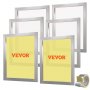 VEVOR Screen Printing Kit, 6 Pieces Aluminum Silk Screen Printing Frames, 20x24inch Silk Screen Printing Frame with 305 Count Mesh, High Tension Nylon Mesh and Sealing Tape for T-shirts DIY Printing