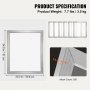VEVOR Screen Printing Kit, 6 Pieces Aluminum Silk Screen Printing Frames, 50.8 x 61 cm Silk Screen Printing Frame with 305 Count Mesh, High Tension Nylon Mesh and Sealing Tape for T-Shirts DIY Printing