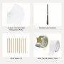 VEVOR Screen Printing Kit, 2 Pieces Aluminum Silk Screen Printing Frames 8x10/10x14in 110 Count Mesh, 2 Tapes and Screen Printing Squeegees and Transparency Films for T-shirts DIY Printing