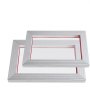 VEVOR-silkkipainosarja, 2 kpl alumiinisia silkkipainokehyksiä 8x10/10x14 tuumaa, 110 mesh-kokoa, 2 teippiä ja silkkipainolastat ja kalvot T-paitoihin, tee-se-itse-tulostus