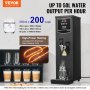 Cazan de apa comercial VEVOR 15L Dozator electric de apa calda din otel inoxidabil