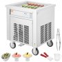 VEVOR Fried Ice Cream Roll Machine Rolled Ice Cream Maker 19,7 x 19,7 ιντσών Τηγάνι