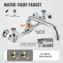 VEVOR Stainless Steel Prep & Utility Sink, 1 Compartment Free Standing Small Sink Include Faucet & legs, 18"x41" Commercial Single Bowl Sinks for Garage, Restaurant, Kitchen, Laundry