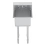 VEVOR Stainless Steel Prep & Utility Sink, 1 Compartment Free Standing Small Sink Include Faucet & legs, 45.7 x 104.1 cm Commercial Single Bowl Sinks for Garage, Restaurant, Kitchen, Laundry, NSF Certified