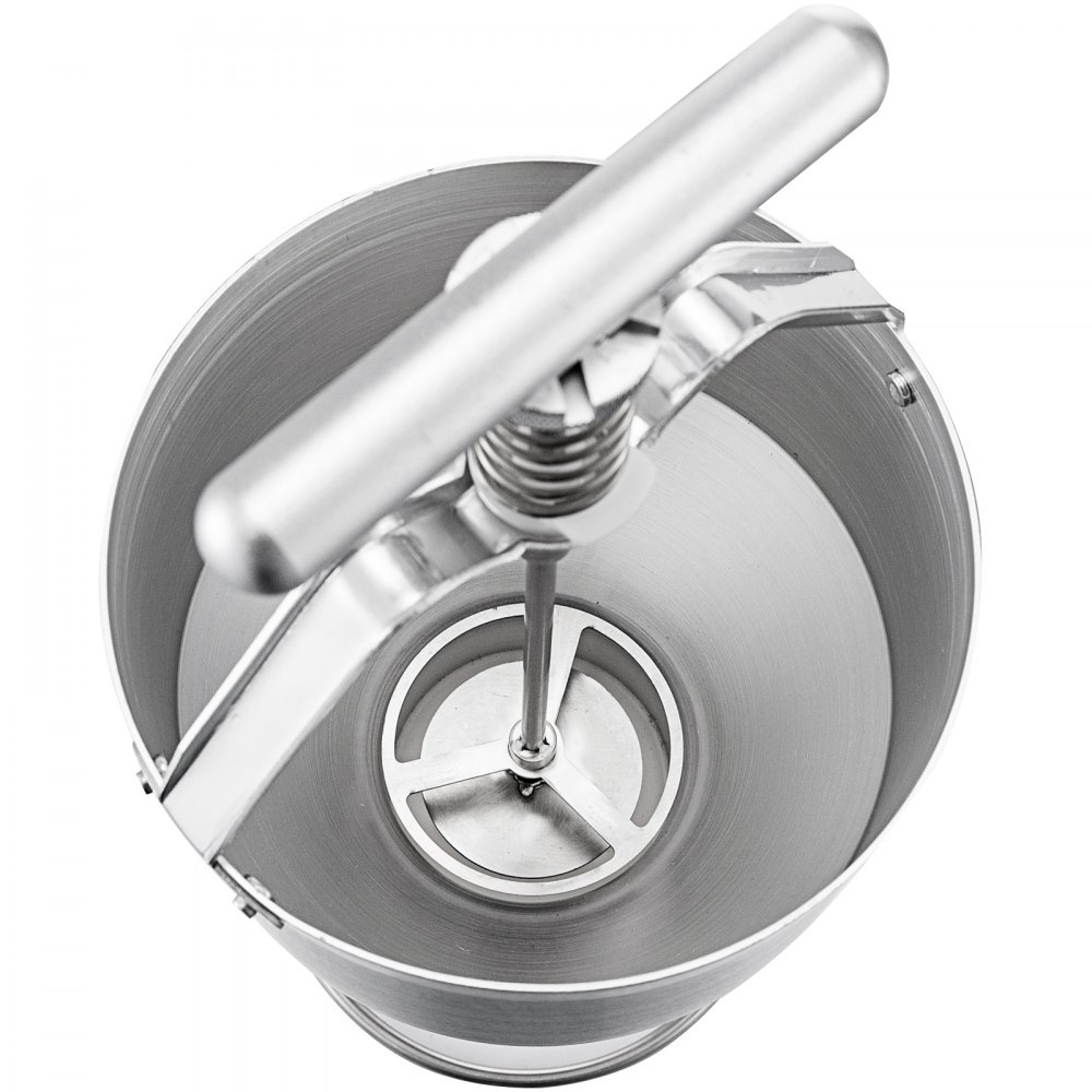 VEVOR donut depositor in stainless steel with a manual lever and dispensing mechanism.