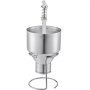 stainless steel VEVOR donut depositor with lever and stand.