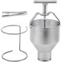 VEVOR Donut Depositor 5L Capacity Donut Dropper Hopper Food-Grade Aluminum Manual Donut Dispenser 6 Adjustable Thicknesses Donut Hopper with Stand Donut Batter Dispenser for Home & Commercial Use