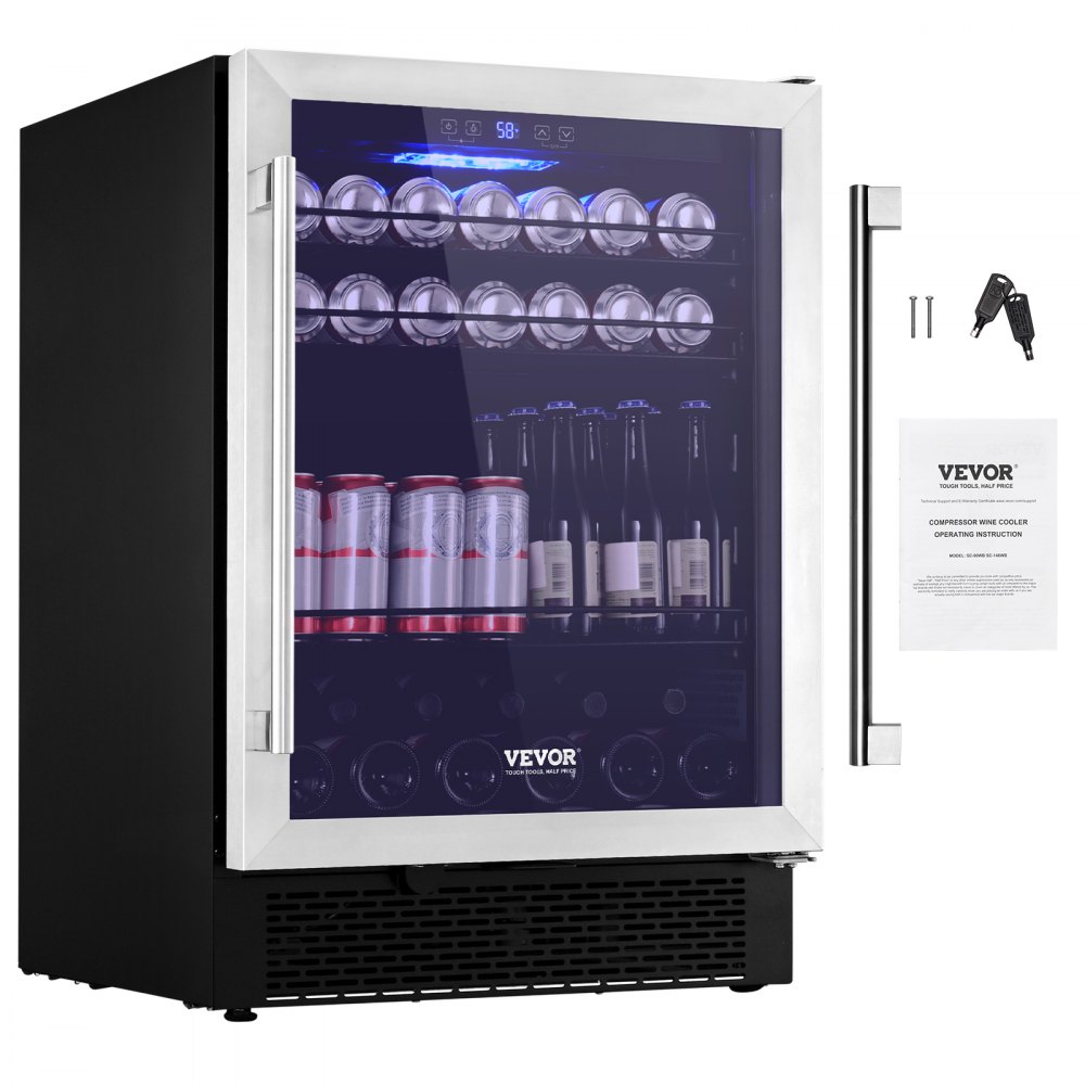 VEVOR Commercial Refrigerator, 27.5 Cu.Ft Upright Refrigerator, 48
