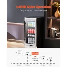 Beverage Refrigerator Cooler 88 Can Mini Soda Beer Cooler Fridge Glass Door