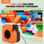 VEVOR inflatable blower with double speed options, strong airflow, and quick inflation for bounce houses.