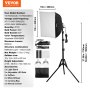 Kit d'éclairage VEVOR Softbox 16" x 16" 3000-6500K réglable pour la prise de vue