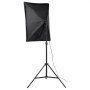 Kit de iluminación VEVOR Softbox de 50,8 x 71,1 cm, Softbox profesional con bombillas LED de 30 W y 5500 K, luz similar a la natural, trípode ajustable, luces de estudio para fotografía, grabación de vídeo y transmisión en directo.