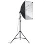 VEVOR Softbox Lighting Kit 60x60 cm / 24x24 in 30W 5500K LED Bulbs Adjustable Stand