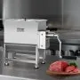 VEVOR Manual Meat Mixer, 30L Fixed Tank Meat Processing Equipment(Mixing Max 30LBS for Meat), Stainless Steel Meat Mixer, Sausage Mixer Machine with Lid Handle Gear Reducer, Ground Beef Hand Mixer